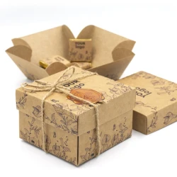 Шоколадный набор с логотипом 150 г "Куб" крафт